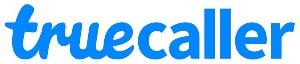 Truecaller logo that leads to Truecaller Landing Page.