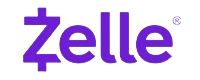 Zelle logo that links to the Zelle homepage in a new tab.