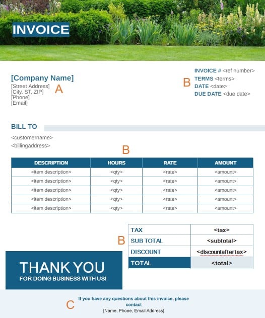 Customize your invoice template before importing it to QuickBooks Online.