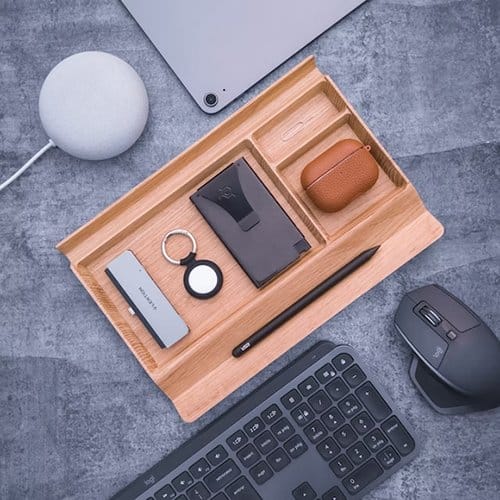 Desk organizers made of wood