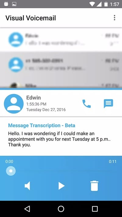 FreedomPop voicemail transcription feature