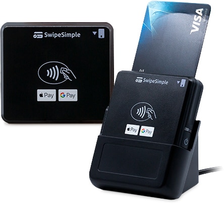 SwipeSimple mobile card reader, which can be used with Payment Depot.