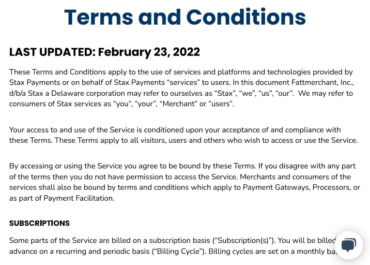 Payment Depot Terms of Service