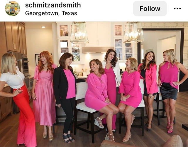 Schmitz and Smith Group team photo on Instagram