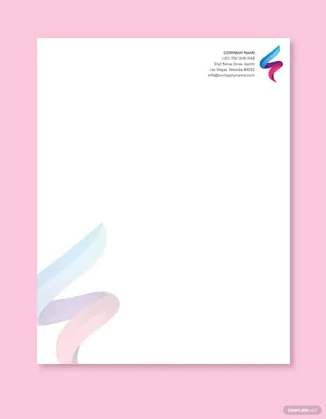 Template.net example of colorful IT company stationery design