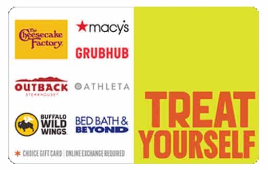 Treat Yourself gift card