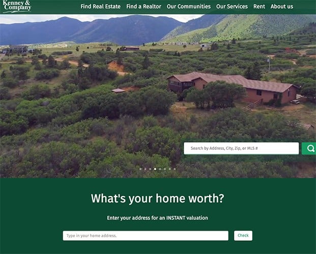 Kenney & Company home valuation website