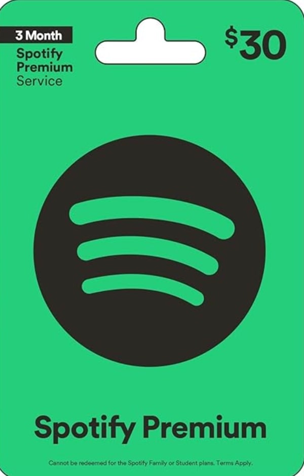 A Spotify Gift card is a perfect gift for music lovers