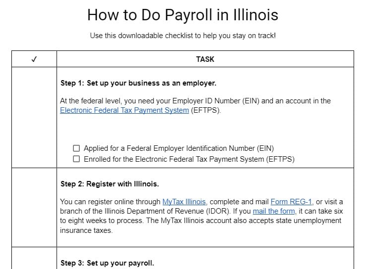 How to Do Payroll in Illinois.