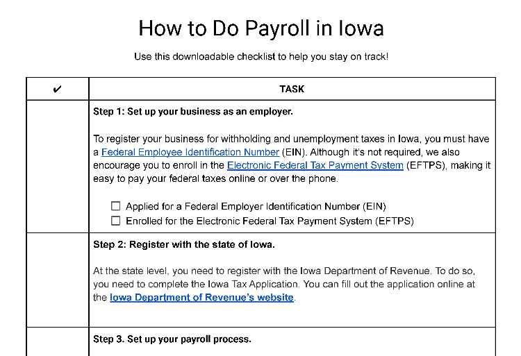 How to do payroll in Iowa.
