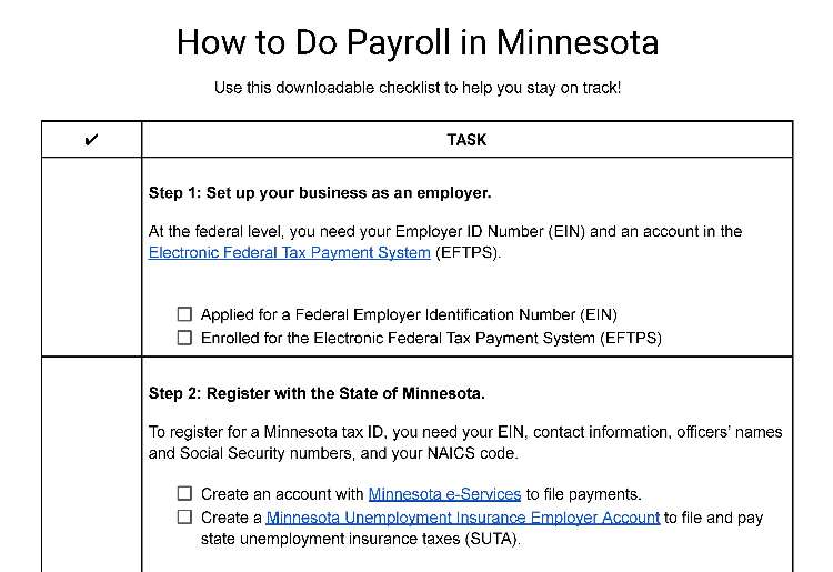 How to do payroll in Minnesota.