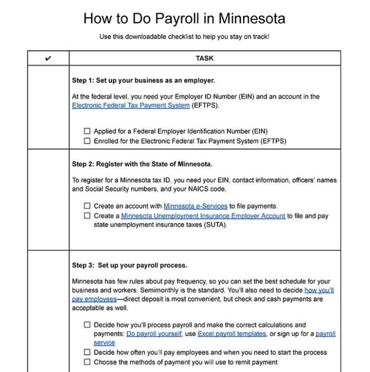 How to Do Payroll in Minnesota An Employer’s Guide