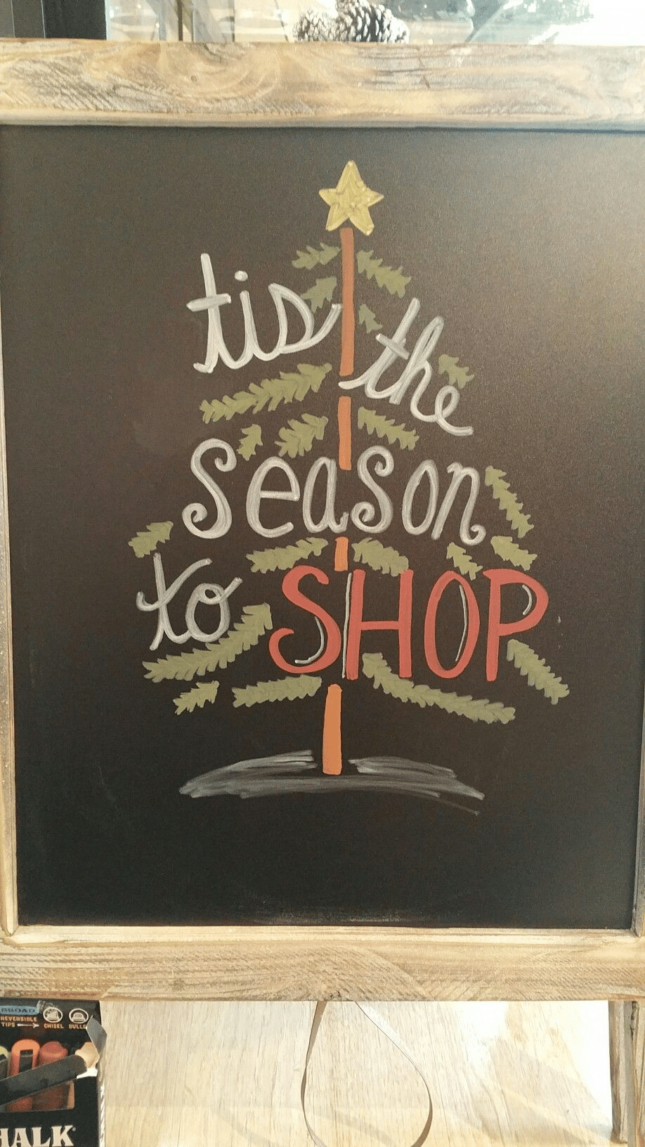 Tis the season to shop signboard