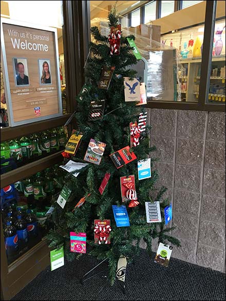 Tree of Gift Cards