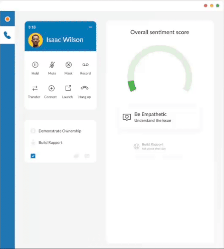An image showing how RingCentral Behavioral Coaching works in a call center