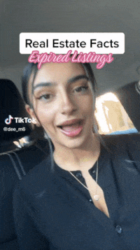 TikTok video gif of an agent discussing expired listings