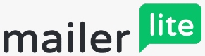 Mailer lite logo that links to the Mailer lite homepage in a new tab.