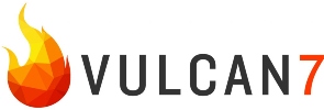 Vulcan7 logo that links to the Vulcan7 homepage in a new tab