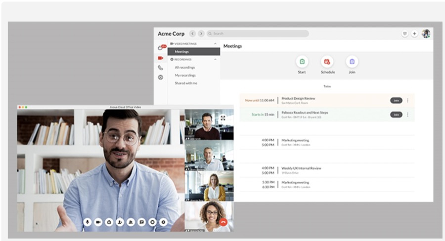 Capture of Avaya's video conferencing services.