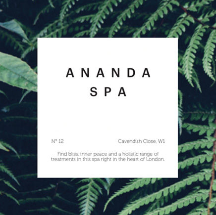 Square flyer template for a spa