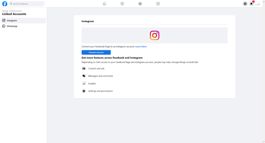 How to link your Facebook and Instagram accounts.