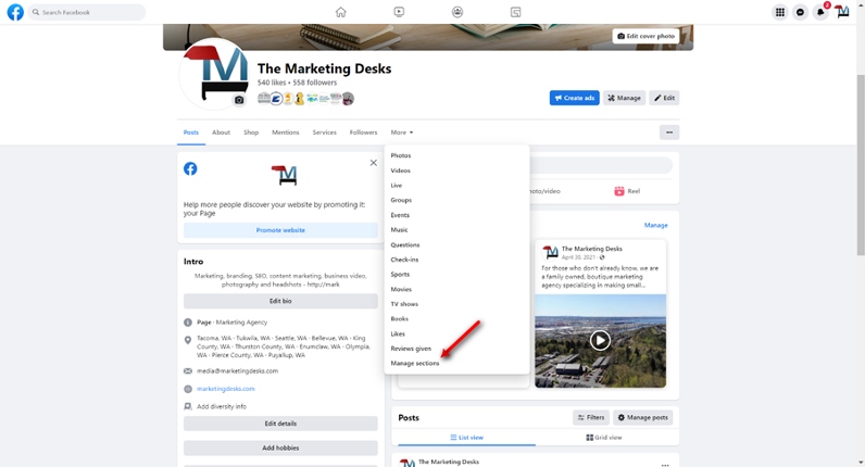 How to customize tabs on a Facebook page