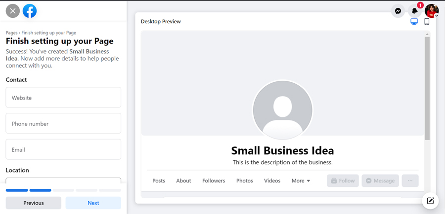 How to Create a Facebook Business Page From Your Profile