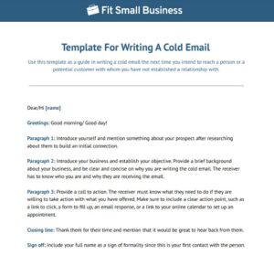 How to Write a Cold Email in 6 Simple Steps