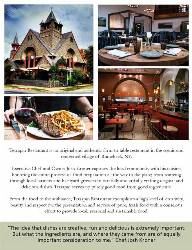 Images of the Terrapin Restaurant's inside its press kit