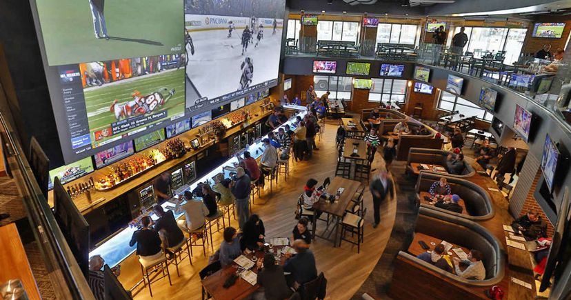 Photo of the interior of 716 Sports Bar in Buffalo NY.