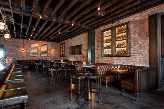 Photo of the interior of Chestnut cocktail lounge in Santa Monica CA.