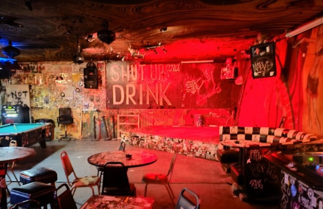Photo of the Double Down Saloon dive bar in Las Vegas.