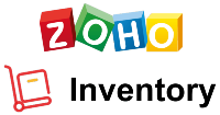 Zoho Inventory logo that links to the Zoho Inventory homepage in a new tab.