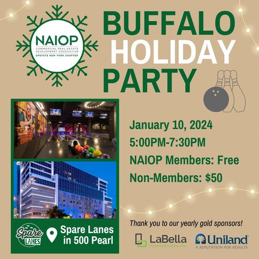 Poster for a NAIOP event posted on a Facebook group