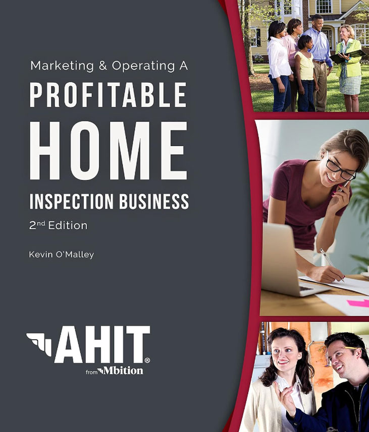 Book cover of the Marketing and Operating A Profitable Home Inspection Business guide.