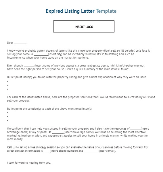 How to Write an Expired Listing Letter in 6 Steps (+ Free Template)