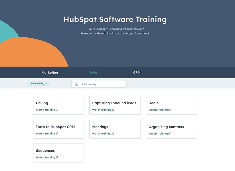 HubSpot CRM training