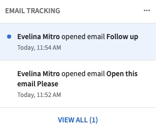Receiving email tracking notifications from the Sales Assistant in Pipedrive