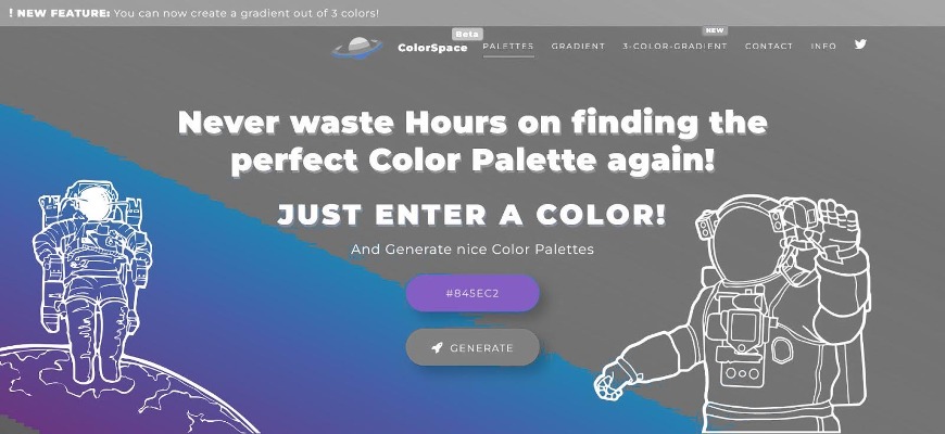 blue-violet secondary color for Colorspace website