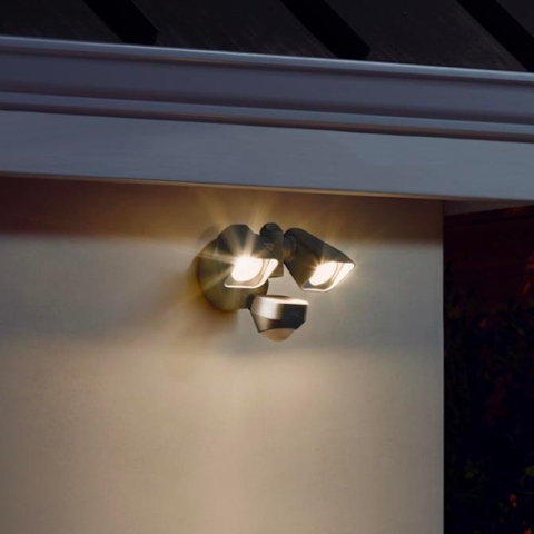 Smart exterior lighting in a Ring floodlight