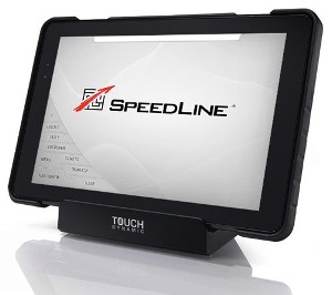 Speedline's Touch Dynamic mobile POS terminal.