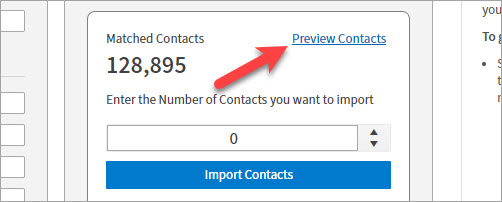 Finding matched B2B contacts in VanillaSoft