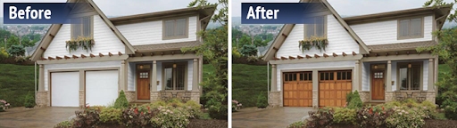 Garage door makeover, replacing garage doors with wood