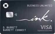 Chase Ink Business Premier card sample.