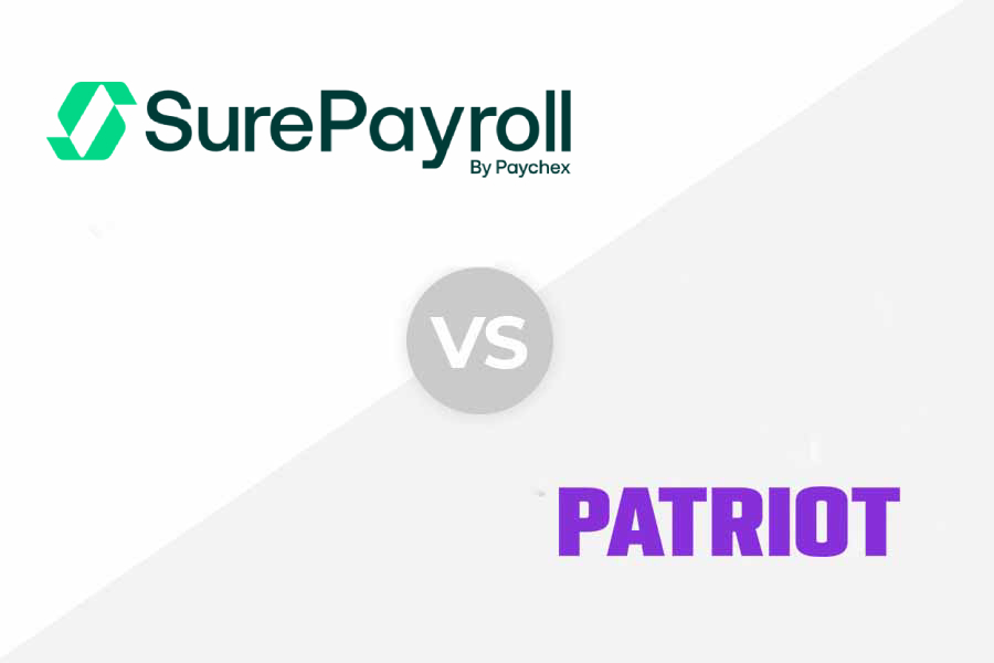 SurePayroll vs Patriot Payroll logo
