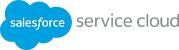 Salesforce Service Cloud logo that links to the Salesforce website in a new tab.