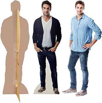 Life-size custom cardboard cutout.