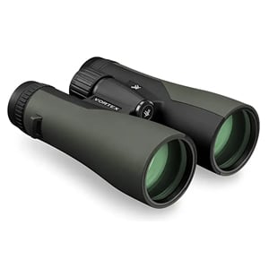 Pair of black binoculars.