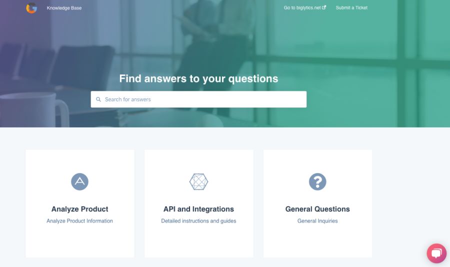 A screenshot of HubSpot Service Hub's knowledge base