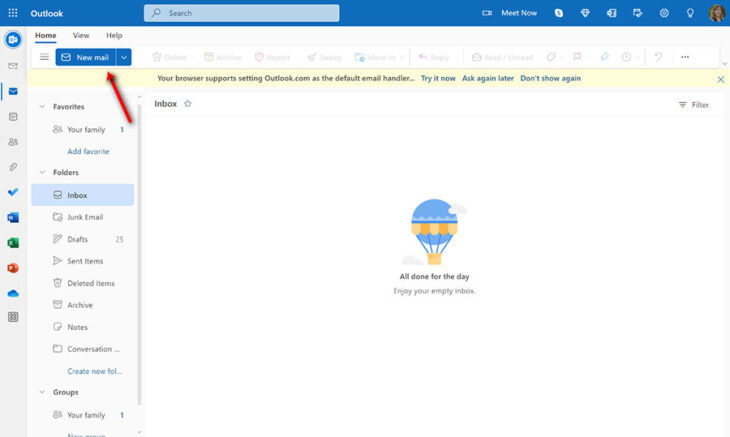 microsoft outlook business email